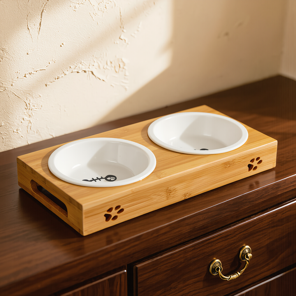 FELVO Grain, Bamboo and Ceramic Bowl Set styled in a warm modern interior