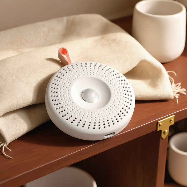 FELVO Basin Fresh, Litter Basin Deodorizer styled in a warm modern interior