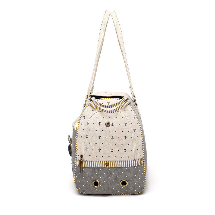 FELVO Atelier, White Canvas Cat Carrier, product photo 7