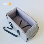 FELVO Linen Carry, Grey Linen-Texture Tote, product photo 2