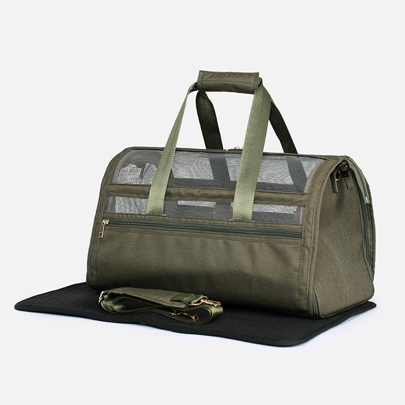 FELVO Forest Weekend Bag, Deep Green Structured Duffel, product photo 12