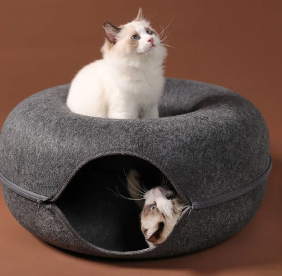 FELVO Cocoon, Wool-Felt Convertible Cat Tunnel, product photo 10