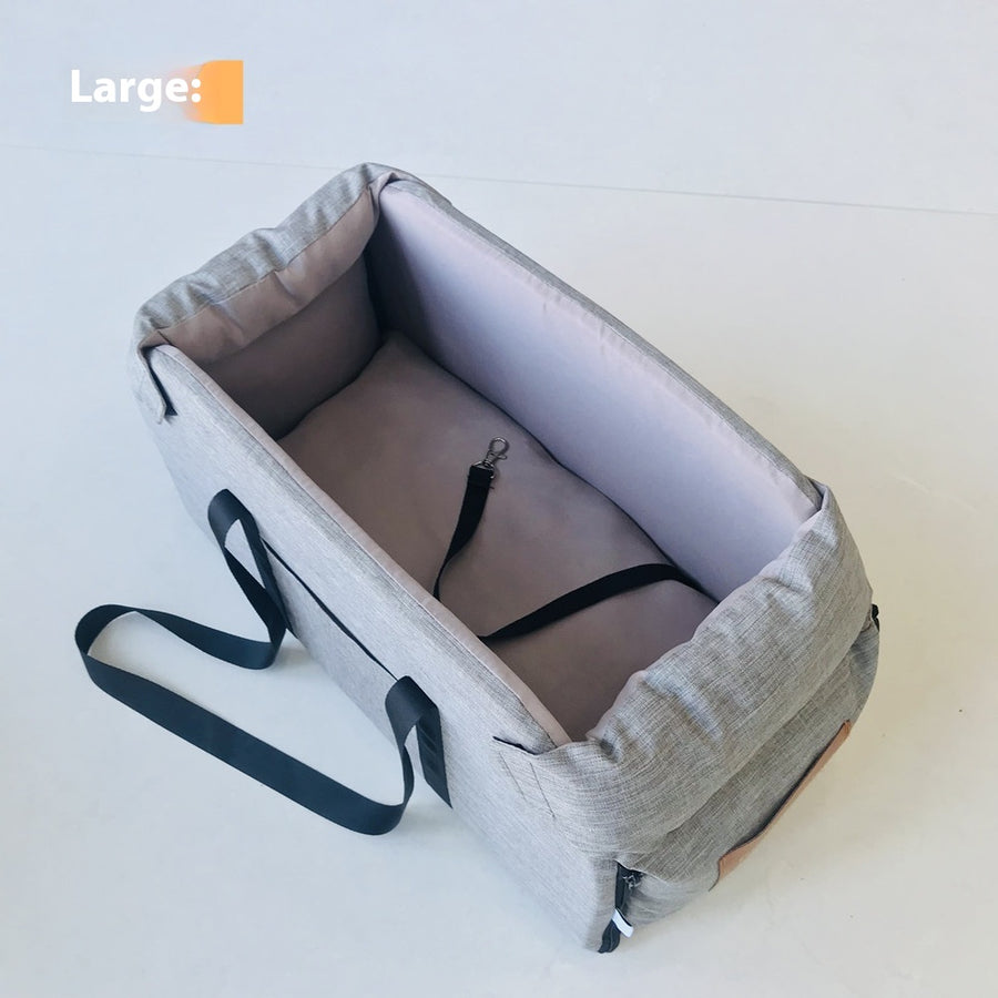 FELVO Linen Carry, Grey Linen-Texture Tote, product photo 4