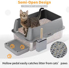 FELVO Steel Vault, Pedal Stainless Litter Box, product photo 6