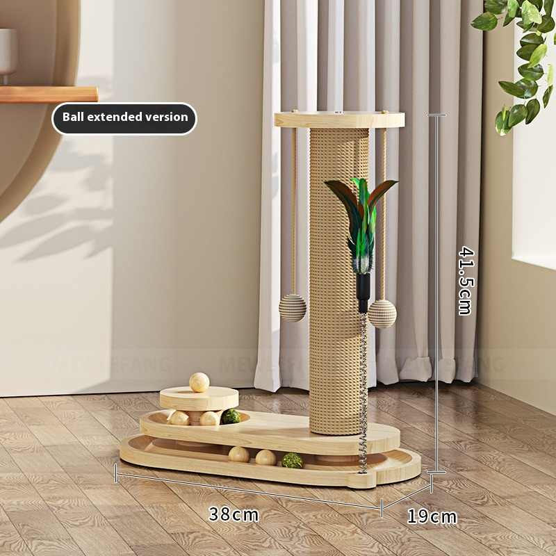 FELVO Sapling, Wood Scratch Post and Play Set, product photo 5