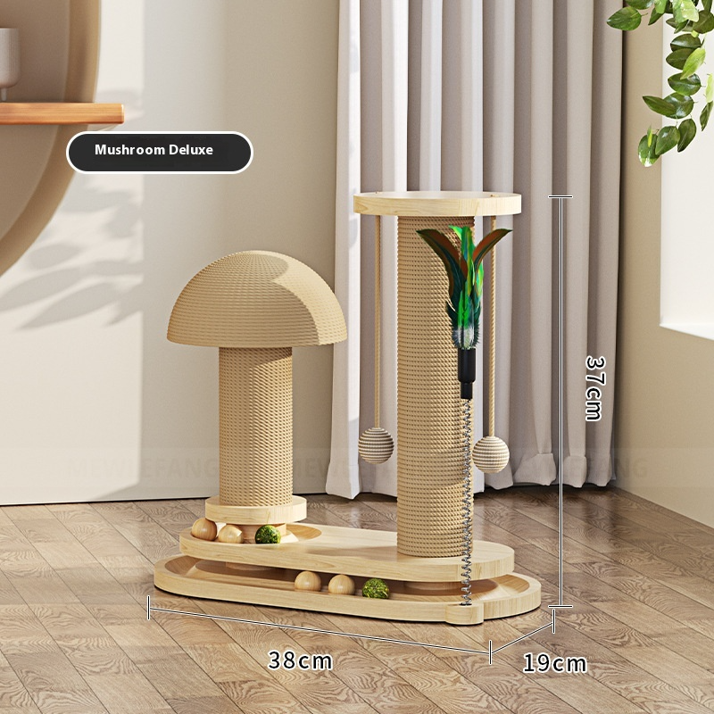 FELVO Sapling, Wood Scratch Post and Play Set, product photo 9