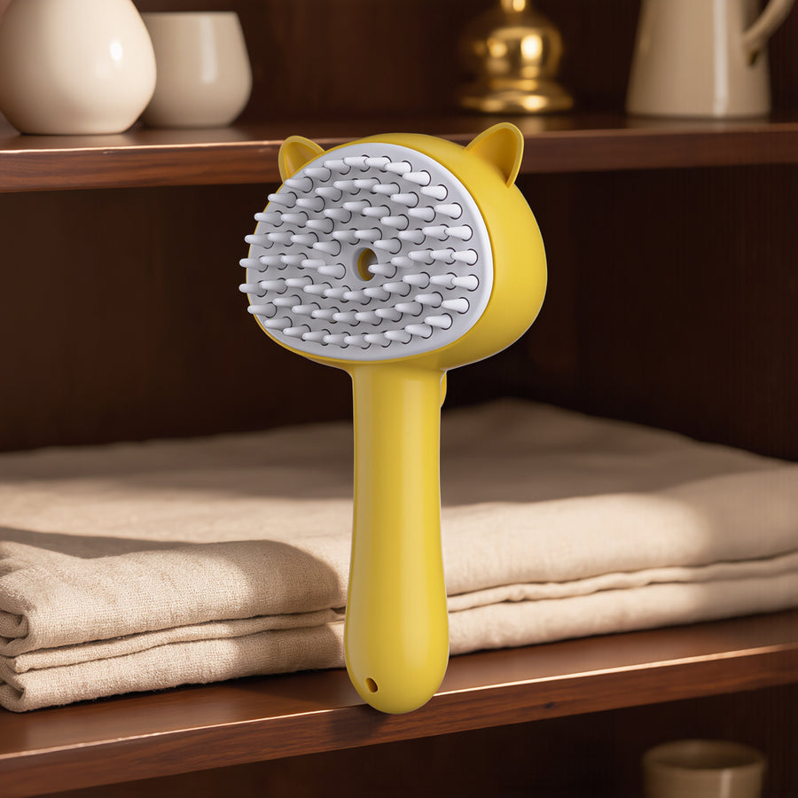 FELVO Mist, Anti-Static Grooming Brush styled in a warm modern interior