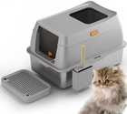 FELVO Steel Haven, Fully Enclosed Stainless Litter Box, product photo 5