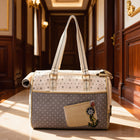 FELVO Atelier, White Canvas Cat Carrier styled in a warm modern interior