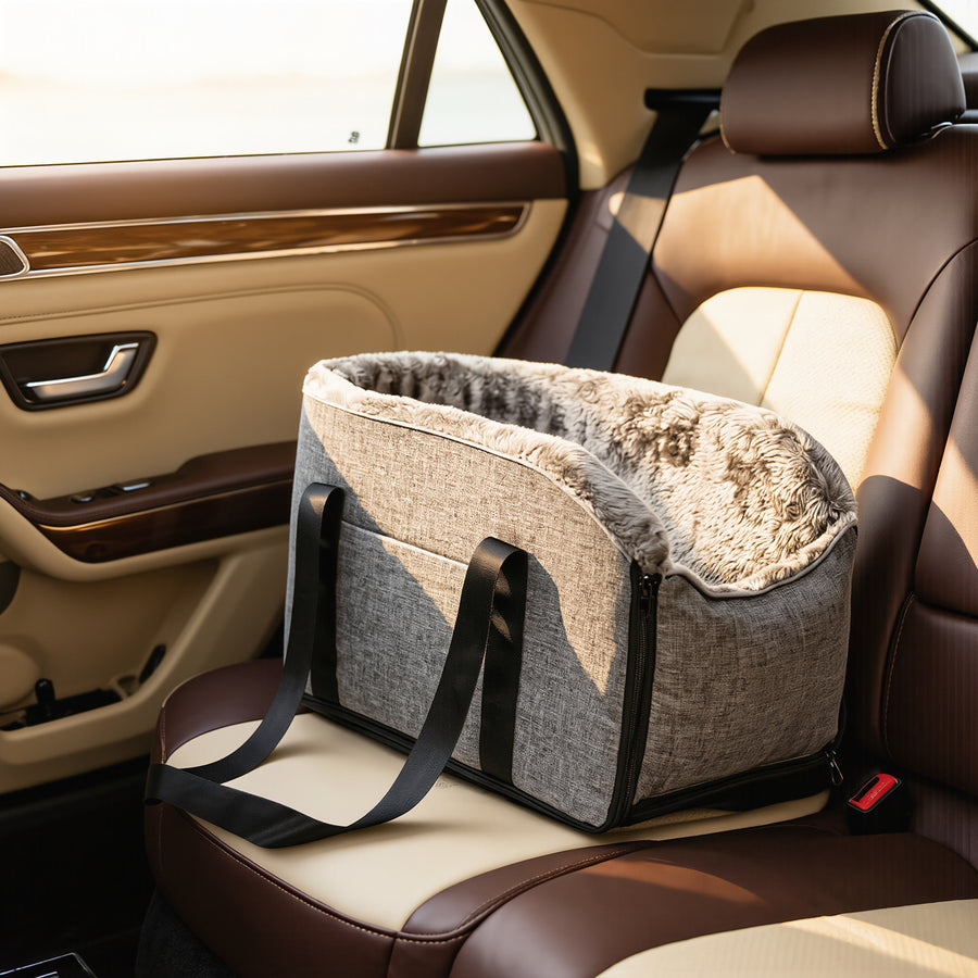 FELVO Console, Convertible Car Seat Bed styled in a warm modern interior