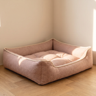 FELVO Soft Landing, Washable Cotton Cat Bed in blush pink, product photo