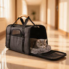 FELVO Sojourn, Foldable Soft Travel Crate in use