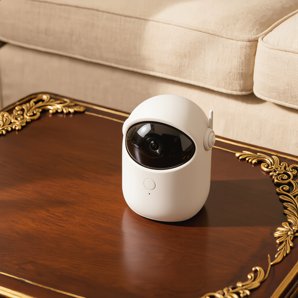 FELVO Beam, Automatic Laser Toy styled in a warm modern interior