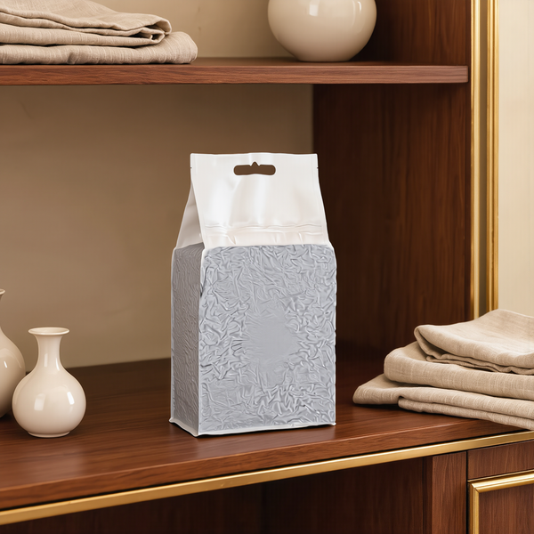 FELVO Tofu Garden, Natural Soybean Cat Litter styled in a warm modern interior