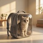 FELVO Rove, Ventilated Cat Travel Backpack in use