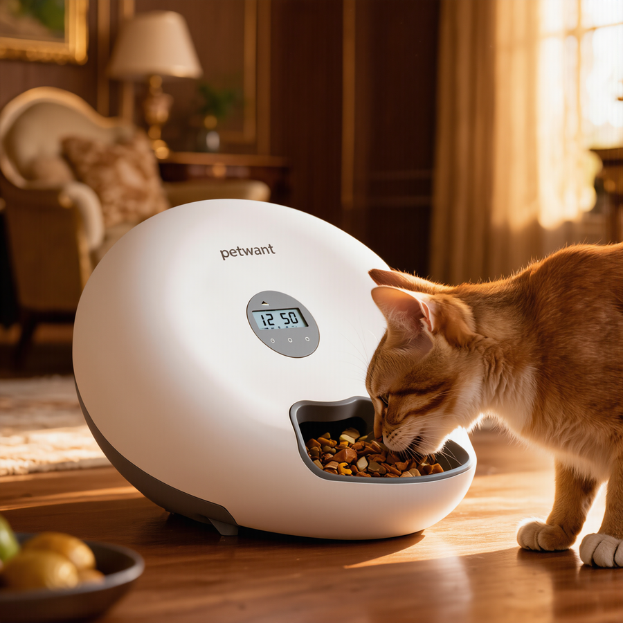 FELVO Butler, Automatic Dry Food Feeder in use