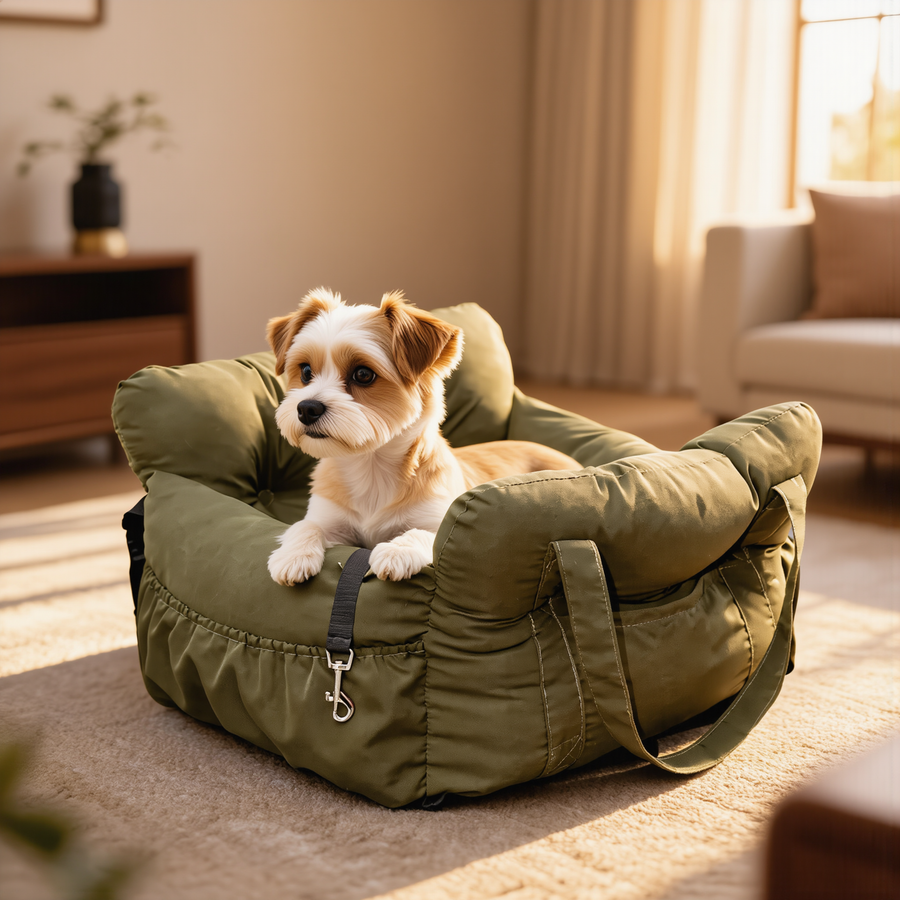 FELVO Cruise, Strapped Booster Seat Bed in use
