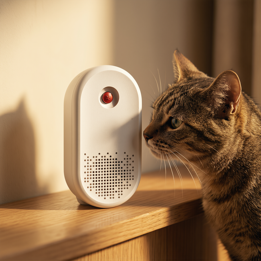 FELVO Still Air, Rechargeable Litter Deodorizer in use