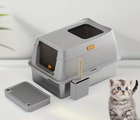 FELVO Steel Haven, Fully Enclosed Stainless Litter Box, product photo 3