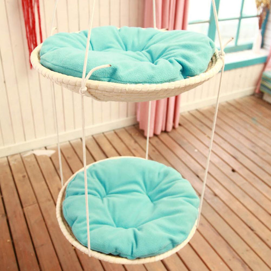 FELVO Meadow, Woven Straw Cat Hammock, product photo 6