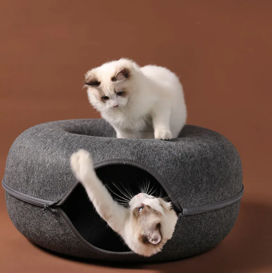 FELVO Cocoon, Wool-Felt Convertible Cat Tunnel, product photo 4