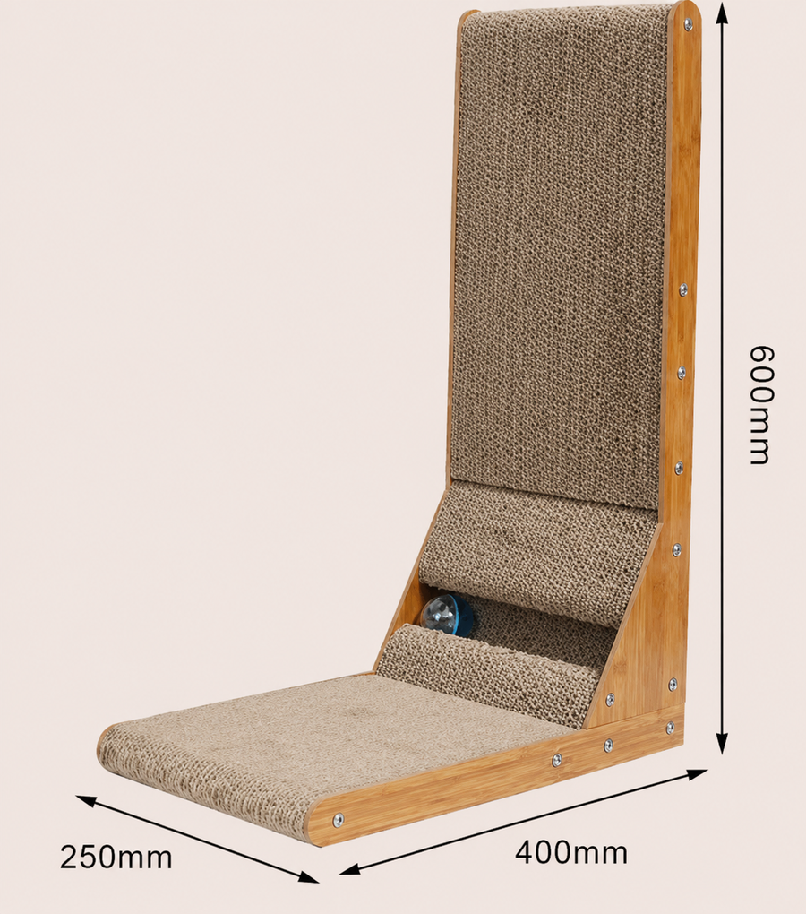 FELVO Totem, Wooden Scratch Tower, product photo 1