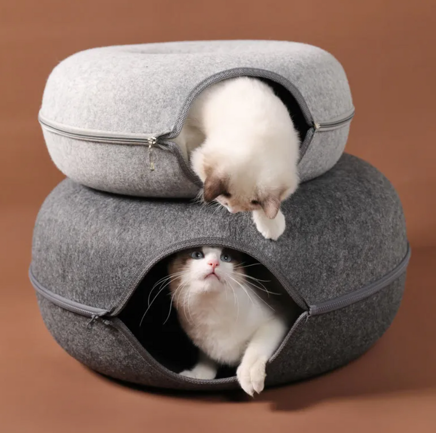 FELVO Cocoon, Wool-Felt Convertible Cat Tunnel, product photo 12