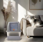FELVO Steel Vault, Pedal Stainless Litter Box, product photo 2