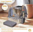FELVO Steel Vault, Pedal Stainless Litter Box, product photo 5