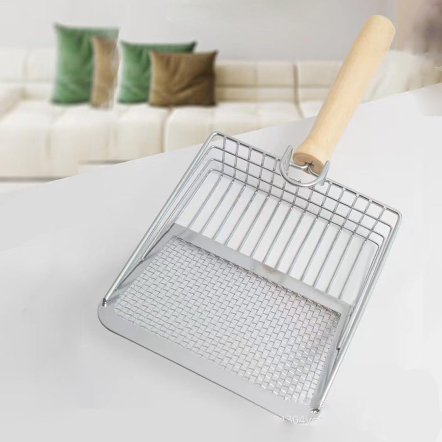 FELVO Timber Scoop, Wood-Handled Metal Litter Scoop, product photo 5