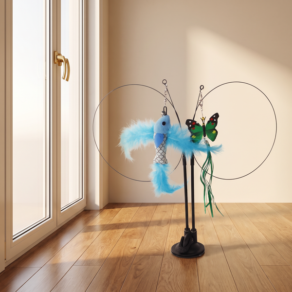 FELVO Flutter, Suction Cup Cat Teaser Toy, lifestyle cover