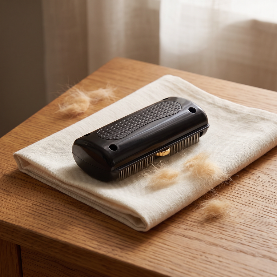 FELVO Sleeken, Dual-Sided Deshedding Comb, lifestyle cover