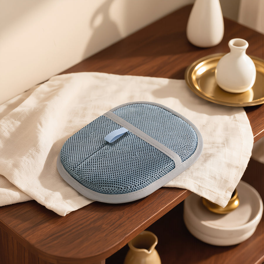 FELVO Groom, Deshedding Grooming Glove styled in a warm modern interior